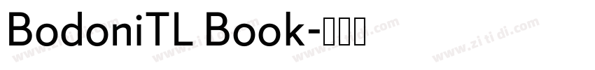 BodoniTL Book字体转换
